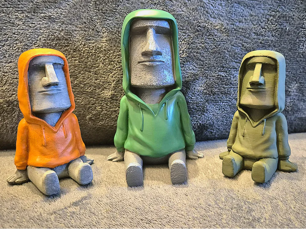 Moaï Mặc Áo Hoodie