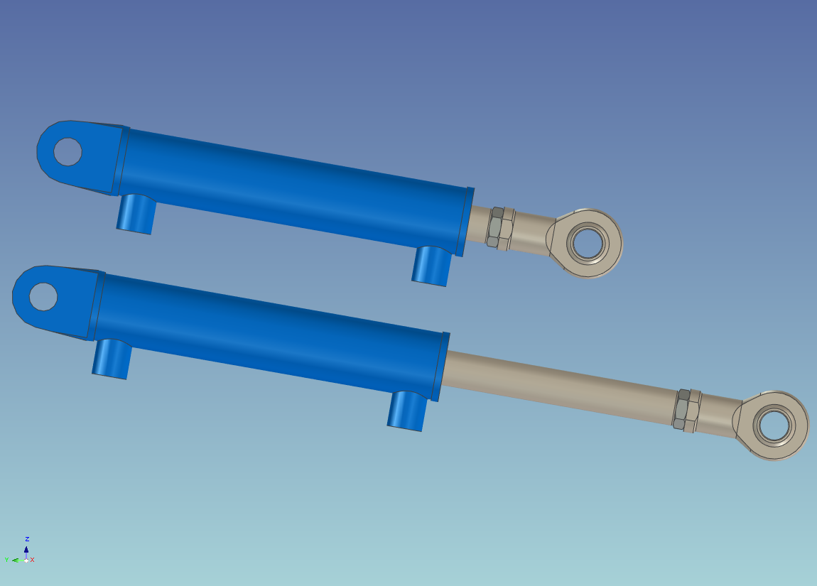 Bản vẽ 3D Xy lanh thủy lực (TL 0110)