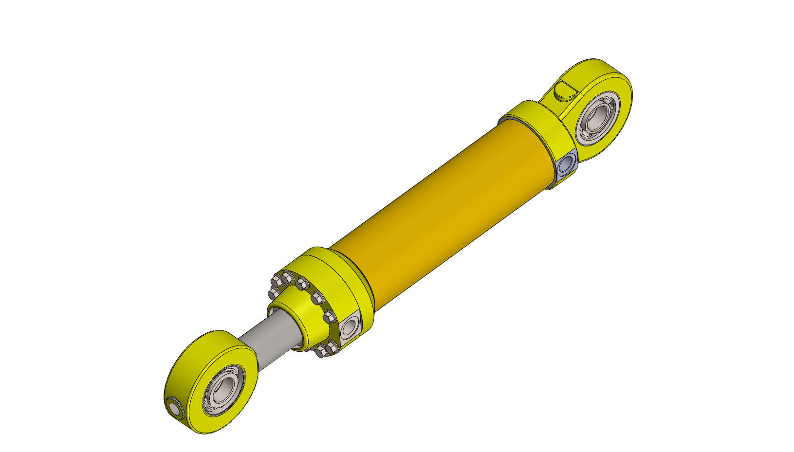 Bản vẽ 3D Xy lanh thủy lực (TL 030)