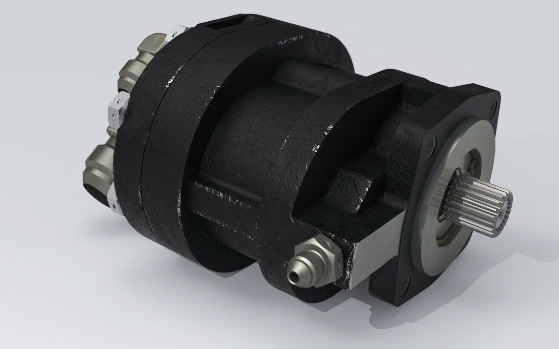 Bản vẽ 3D BƠM BÁNH RĂNG (TL 016)