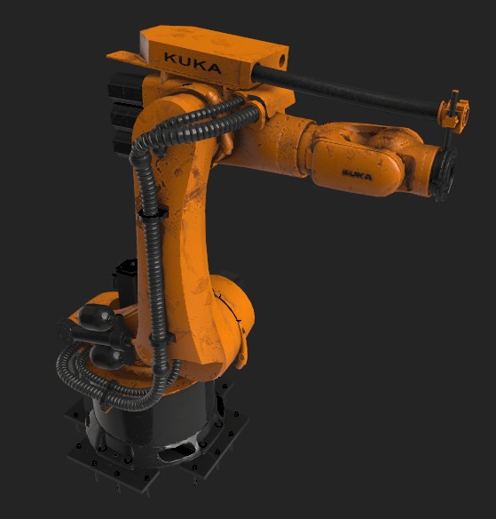 BẢN VE 3D TAY GẮP, CÁNH TAY ROBOT KUKA Robot (CN 010)