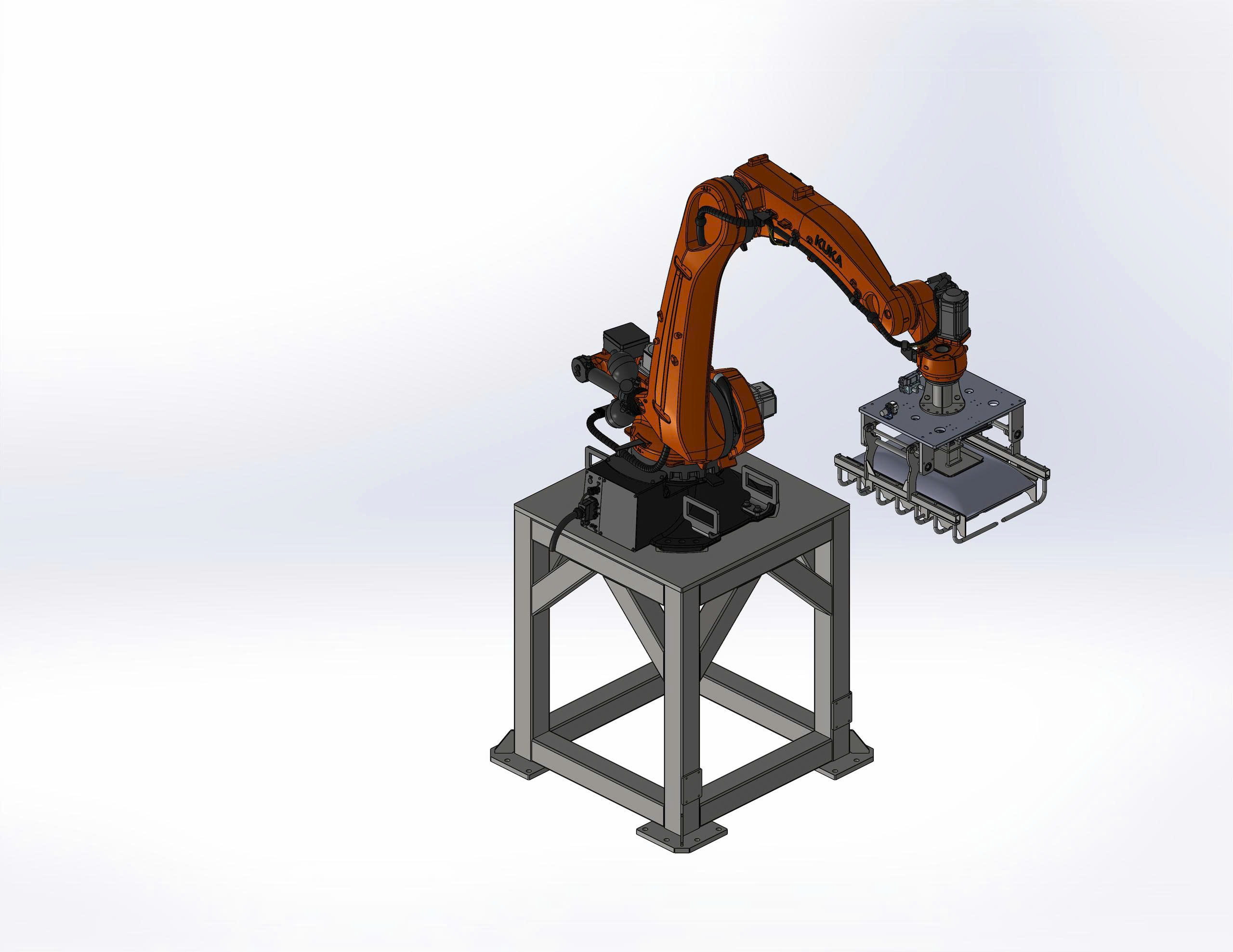 BẢN VE 3D TAY GẮP, CÁNH TAY ROBOT Bag palletizing robot (CN 012)