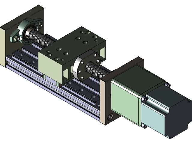 Con trượt vuông Cơ cấu Chấp hành Chuyển động Tuyến tính (Linear Stage) RATTMMOTOR ZBX80, Hành trình 100mm, Sử dụng Vít me Bi 1605 (CK 010)
