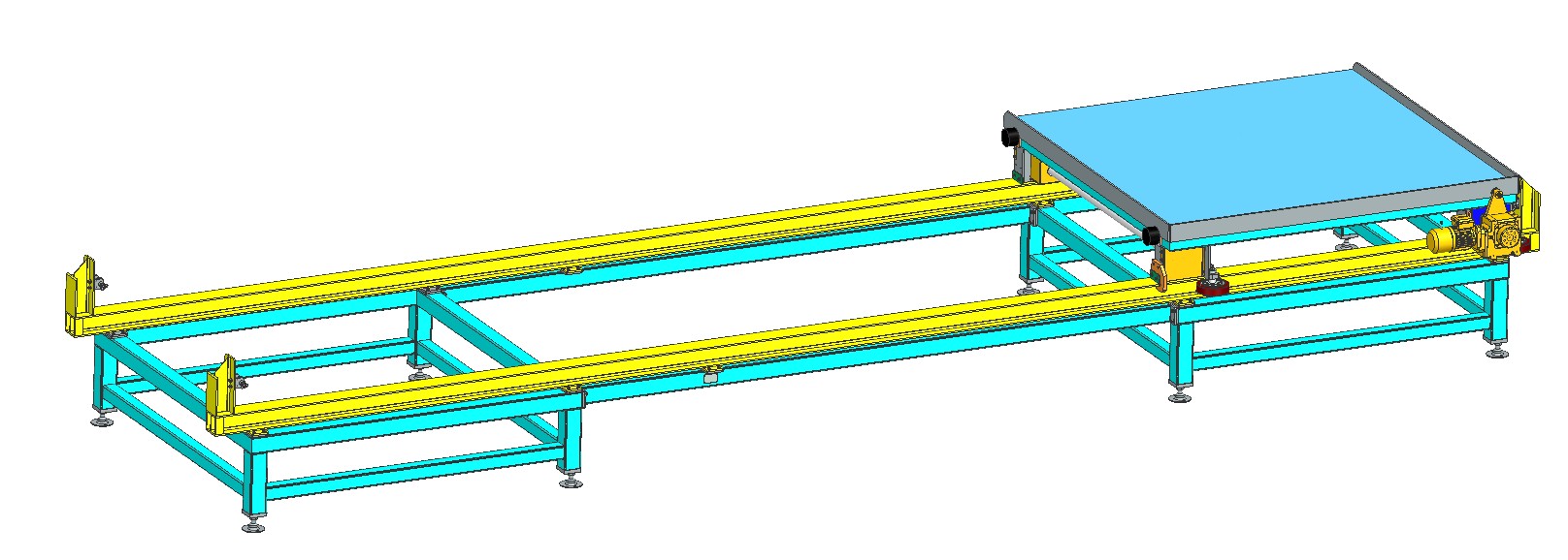BẢN VE 3D BĂNG TẢI Cross-Travel Trolley (CN 031)