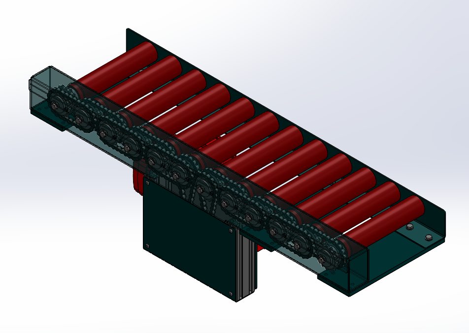 BẢN VE 3D BĂNG TẢI CONVEYOR ROLLER (CN 34)