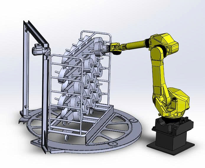 BẢN VE 3D BĂNG TẢI cart picking robot (CN 026)