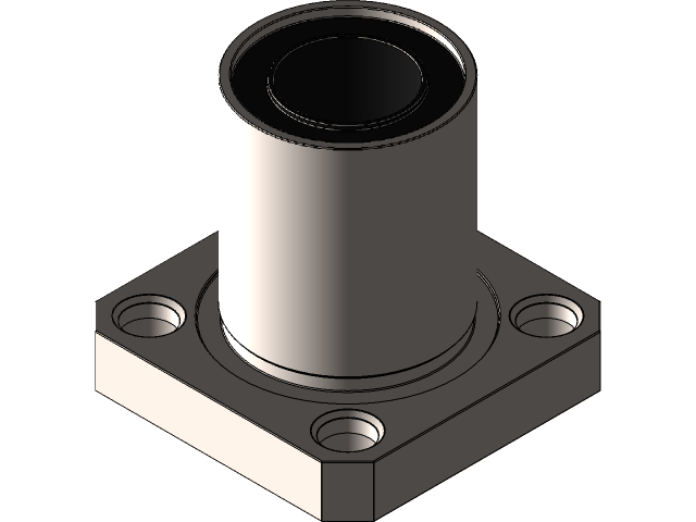 CON TRƯỢT TRÒN LMK 12UU Bạc trượt Tuyến tính có Mặt Bích Vuông LMK 12 UU (CK 016)