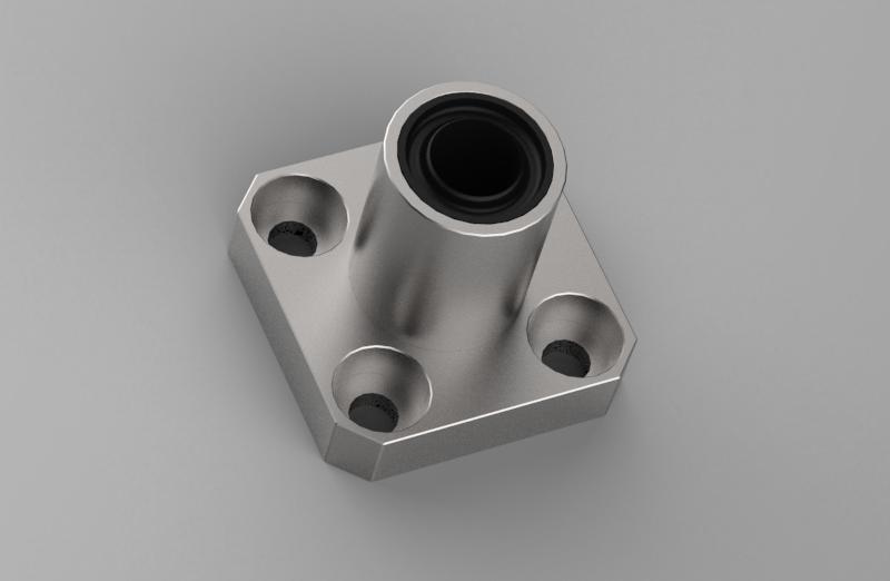 CON TRƯỢT TRÒN LMK Bạc trượt Tuyến tính có Mặt Bích Vuông LMK 06 UU (CK 019)