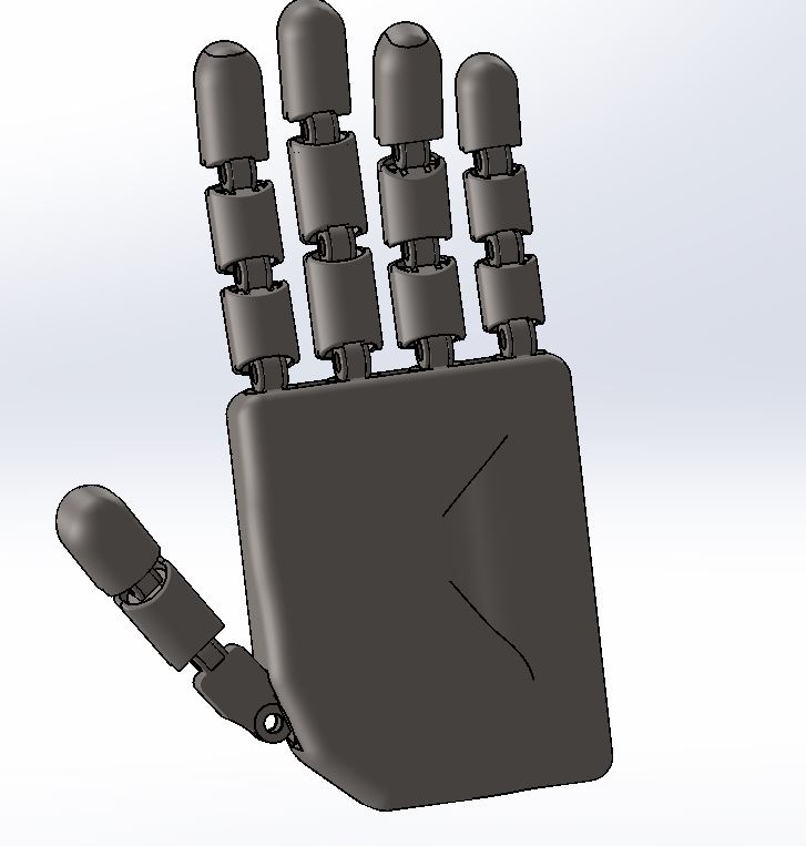 BẢN VE 3D BÀN TAY ROBOT (CK 028)