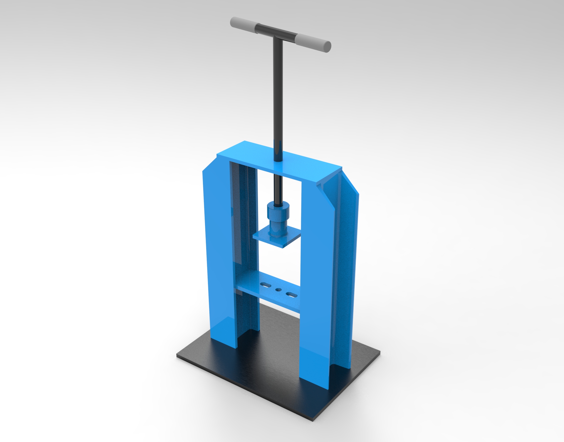 Bản vẽ 3D Máy ép thủy lực bằng tay (TL 043)