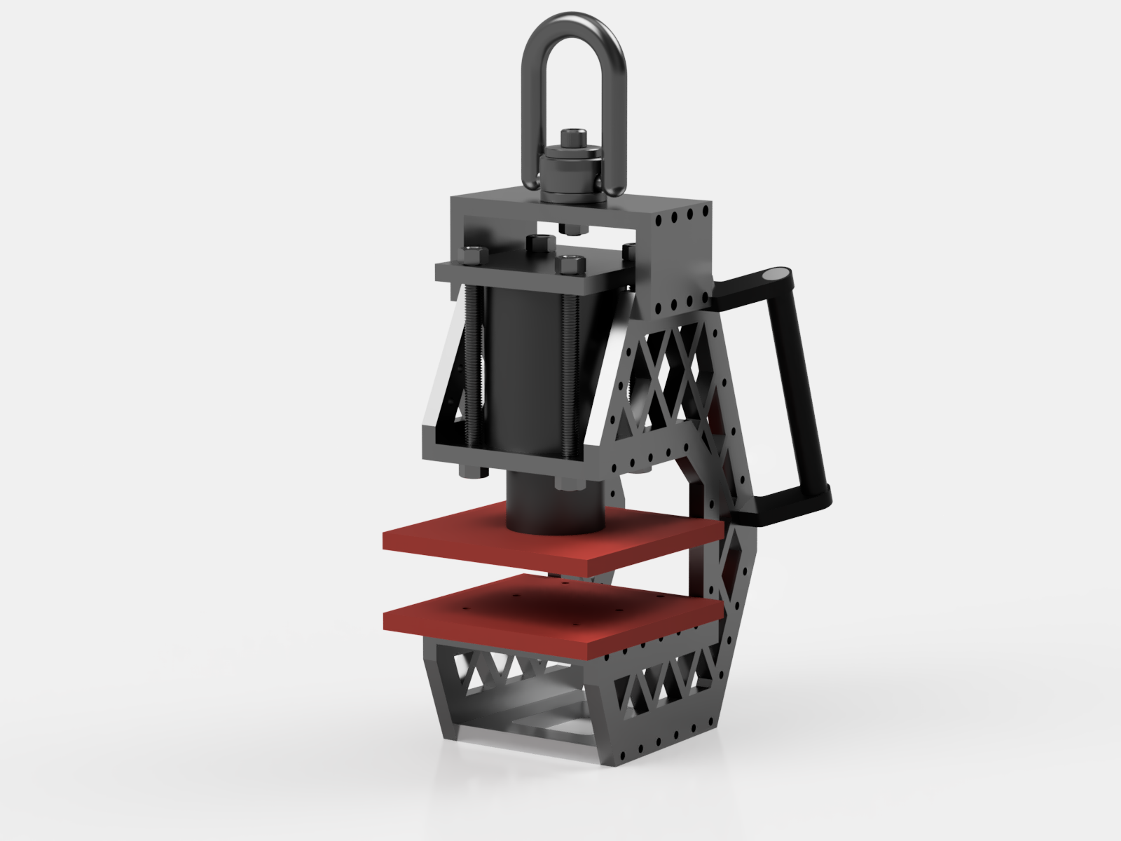 Bản vẽ 3D máy ép thủy lực (TL 046)