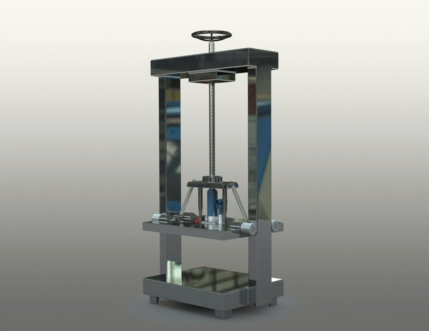 Bản vẽ 3D Máy ép thịt thủy lực (TL 038)