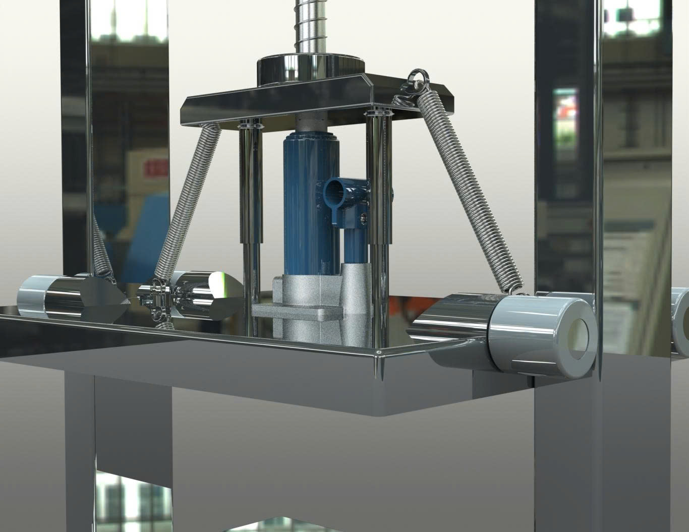 Bản vẽ 3D Máy ép thịt thủy lực (TL 038)