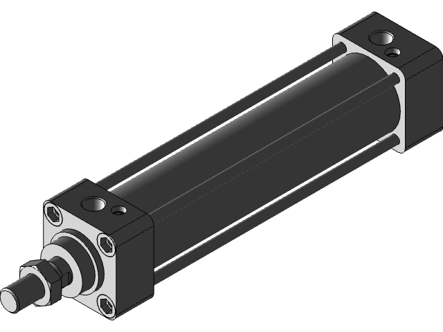 Bản vẽ 3D Xy lanh khí nén SCG-00-40B-150-(0) (TL 064)