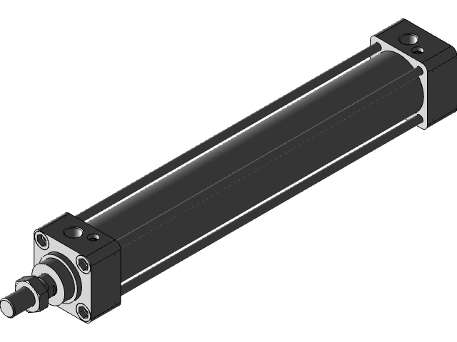 Bản vẽ 3D Xy lanh khí nén SCG-00-40B-250-(0) (TL 065)