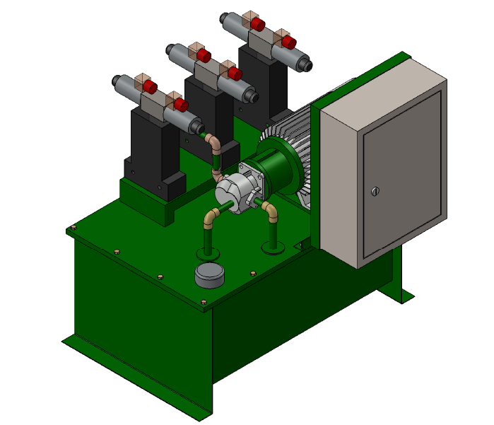 Bản vẽ 3D Nguồn thủy lực (TL 094)