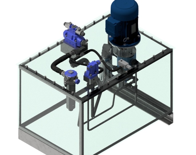 Bản vẽ 3D Nguồn thủy lực (TL 096)