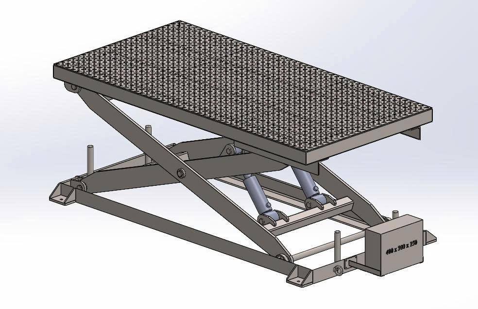 Bản vẽ 3D BÀN NÂNG THỦY LỰC (TL 0117)