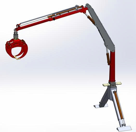 Bộ kẹp thủy lực để gắp gỗ (TL 0120)