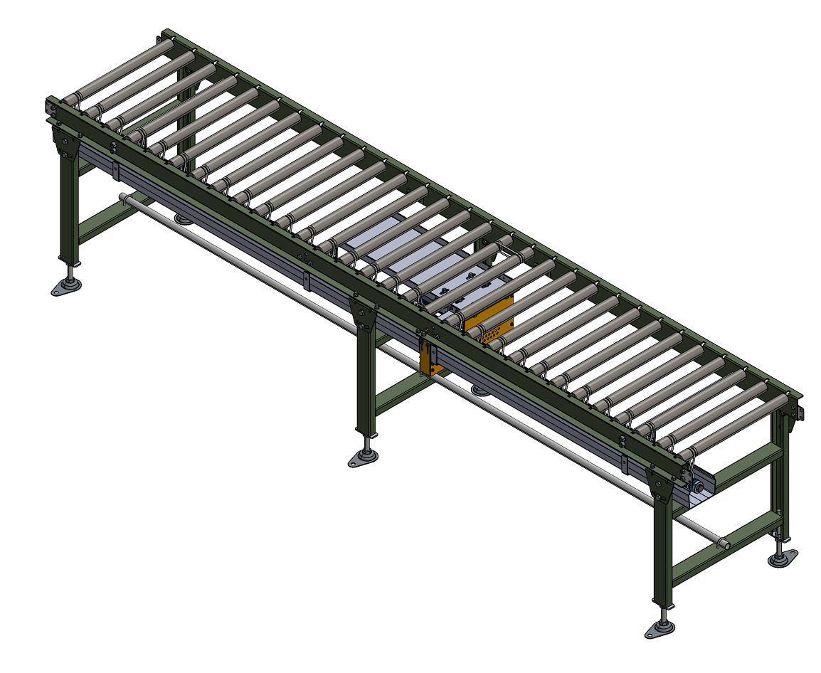 BẢN VE 3D BĂNG TẢI ROLLER CONVEYOR (CN 038)