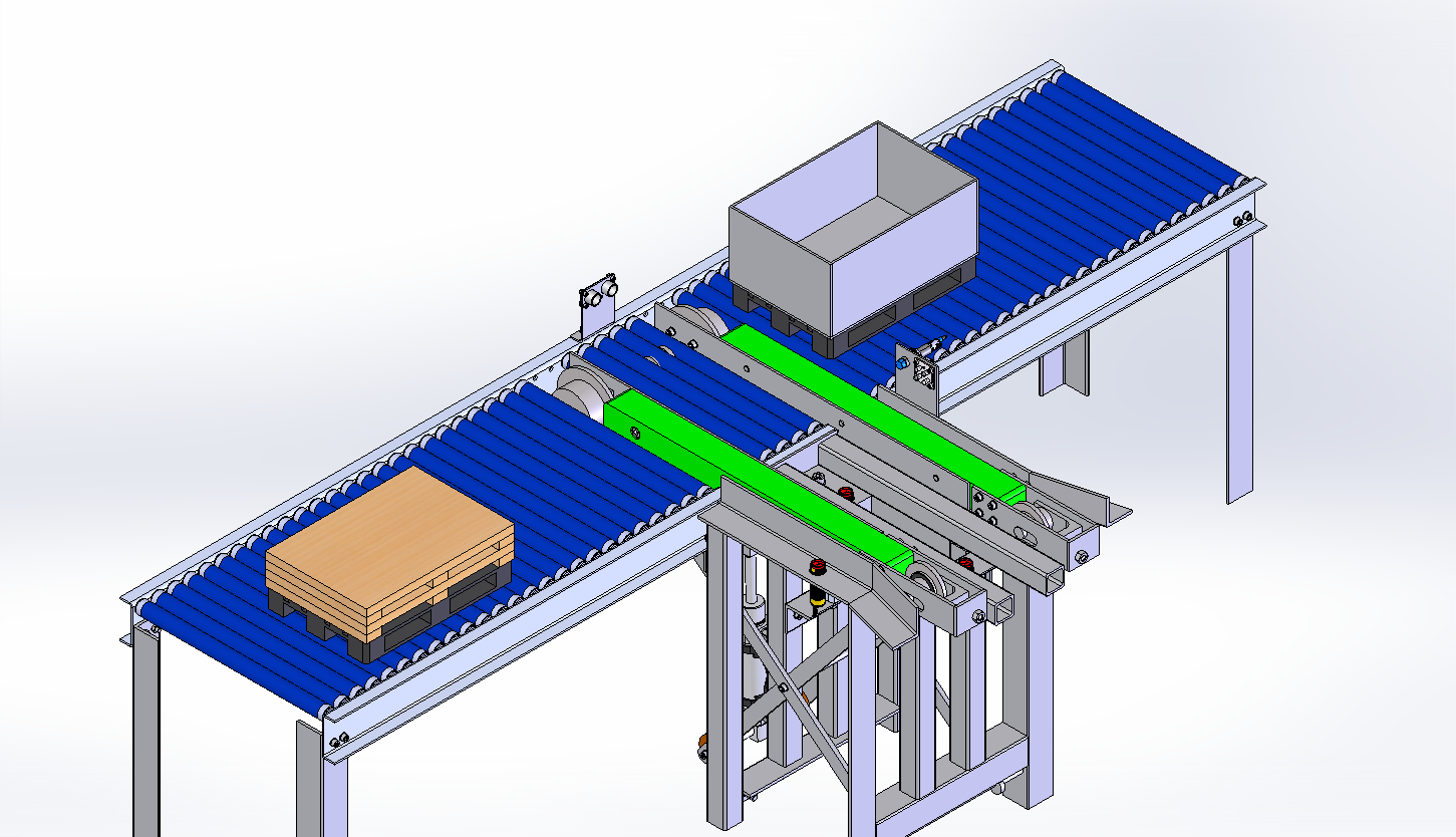 BẢN VE 3D BĂNG TẢI Automatic Pallet Loader (CN 040)