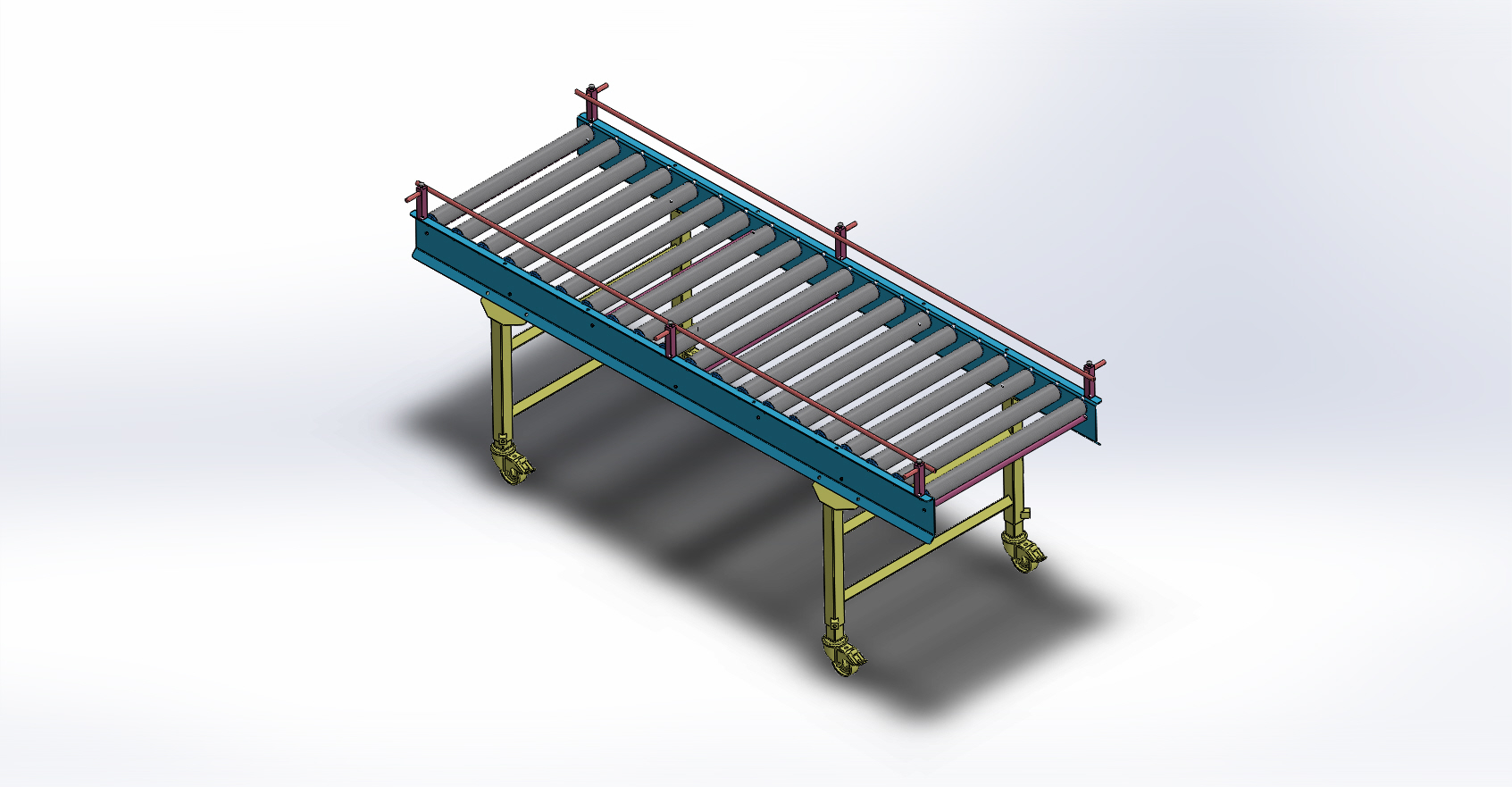 BẢN VE 3D BĂNG TẢI Roller Conveyor (Rulolu Konveyör) (CN 050)
