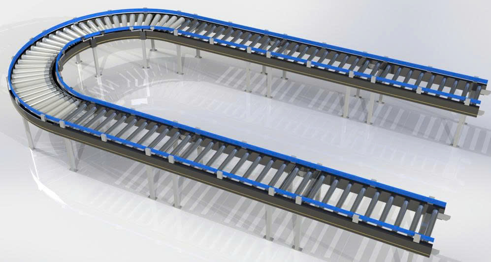 BẢN VE 3D BĂNG TẢI Roller Conveyor Line V2, [Rulolu Konveyör Hattı V2] (CN 055)