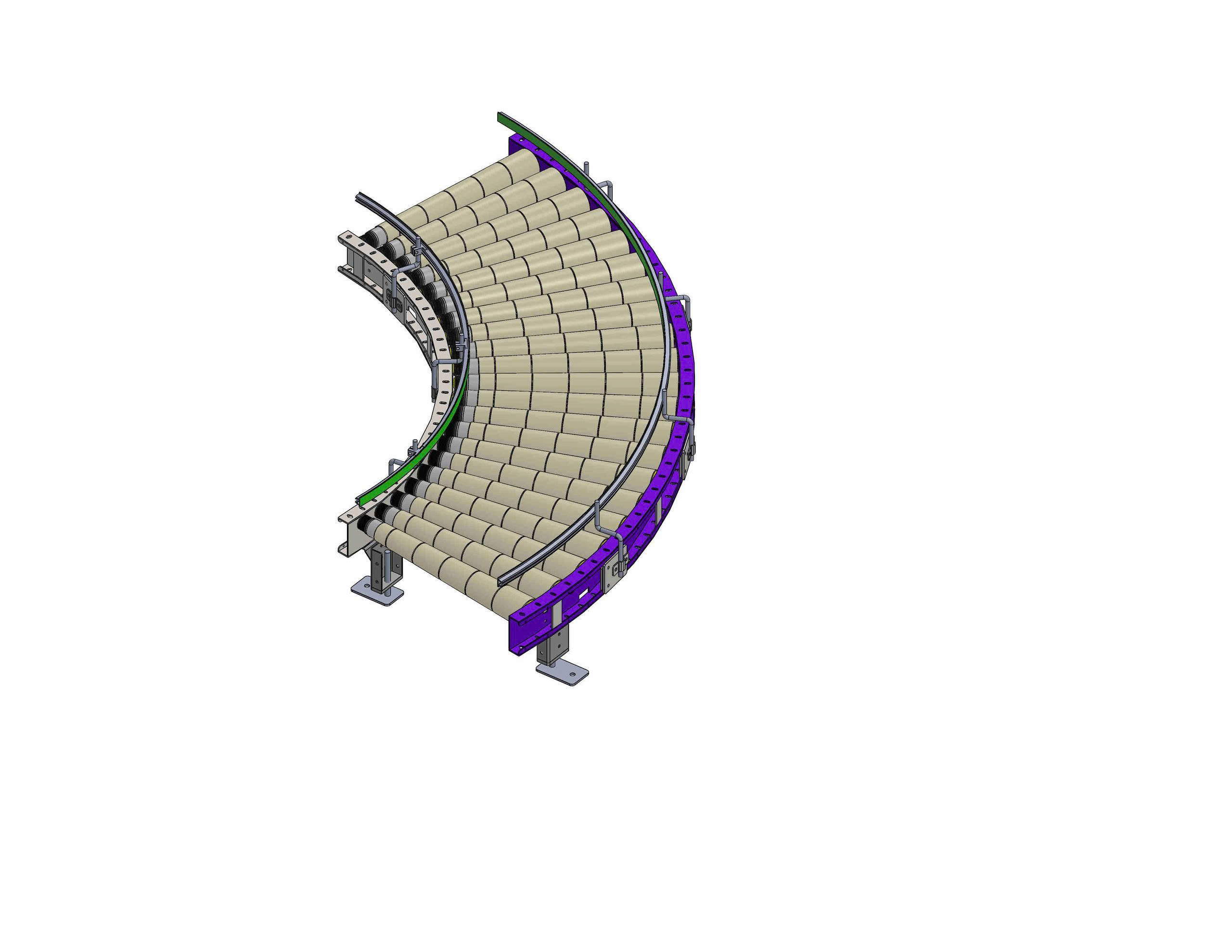 BẢN VE 3D BĂNG TẢI 90 degree roller conveyor (CN 061)