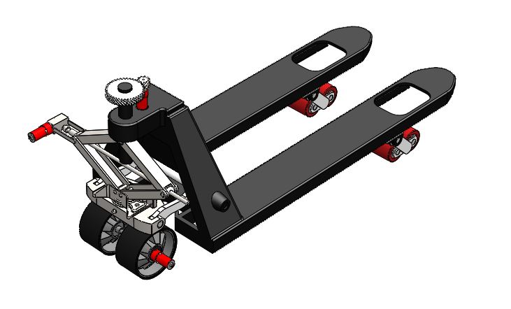 BẢN VẼ 3D XE AGV Automated Guided Vehicle  (CN 092)