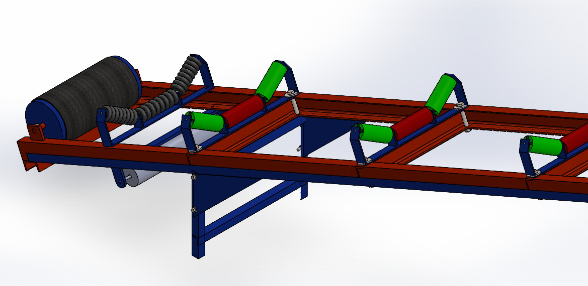 BẢN VE 3D BĂNG TẢI conveyer idlers (CN 085)