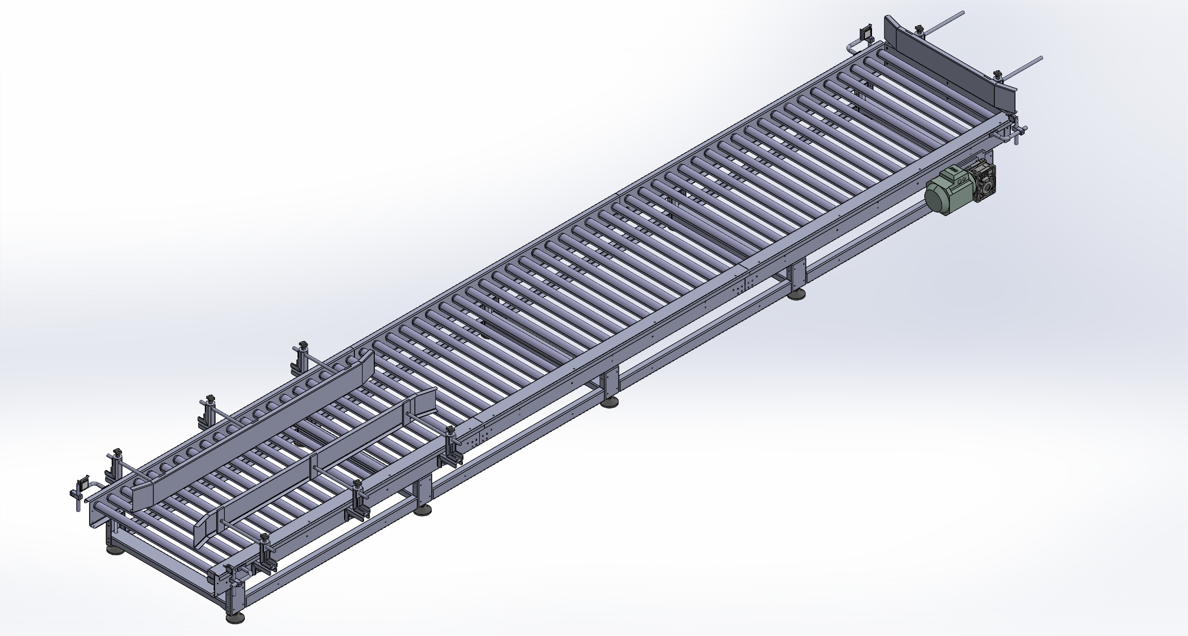 BẢN VE 3D BĂNG TẢI  Roller Conveyor (CN 074)