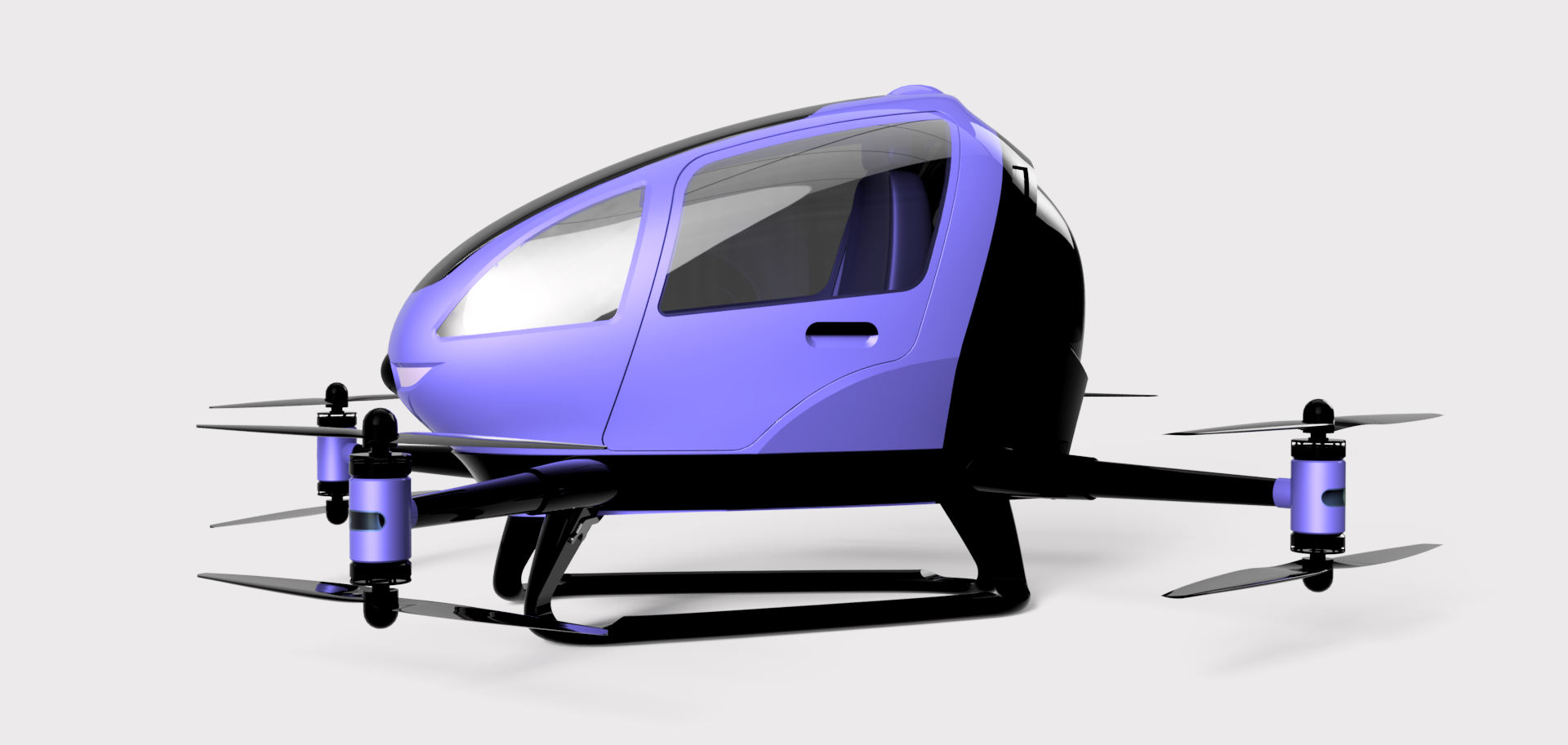 MÁY BAY KHÔNG NGƯỜI LÁI EHang 184 Autonomous Aerial Vehicle – Fusion 360 Prototype (3D Printable) (DR 14)