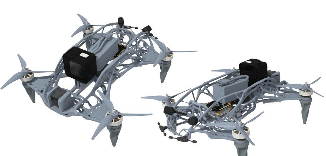 MÁY BAY KHÔNG NGƯỜI LÁI My Thesis FPV Drone - Topology Optimized Frame (STEP & STL) (DR  12)