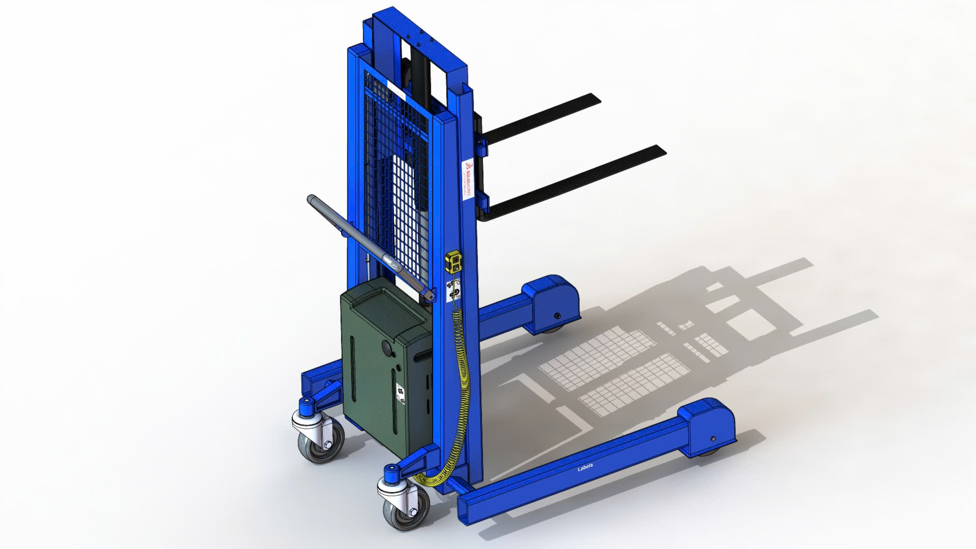 XE NÂNG Forklift and Mobile Crane 3D Design (CN 186)