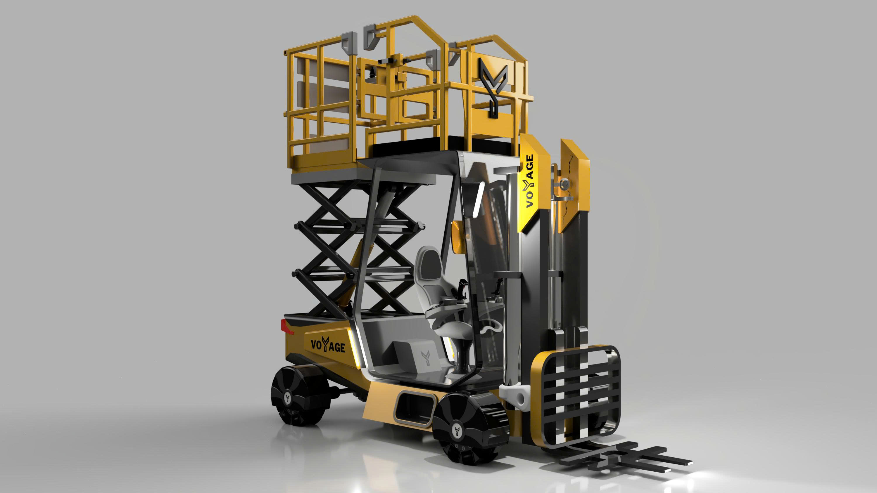 XE NÂNG AWP + MHE Vehicle (Forklift + Hydraulic lift) (CN 189)