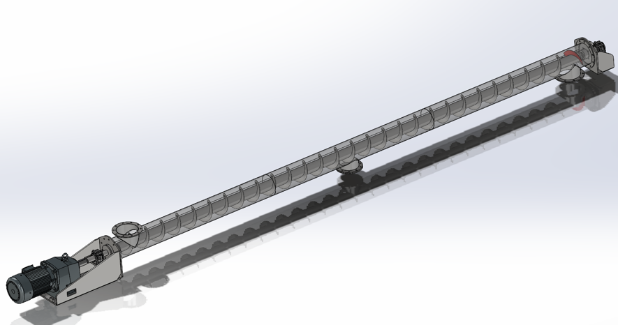 Băng tải vít (hoặc Vít tải) D200 dài 5 mét Screw Conveyor D200 5m (CN 223)