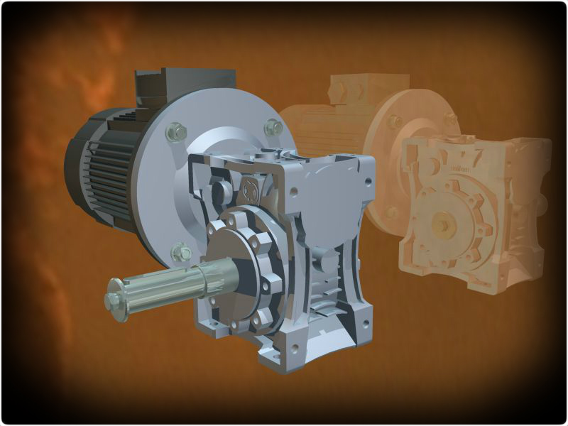 Hộp số kết hợp với Động cơGearbox with motor (CN 254)