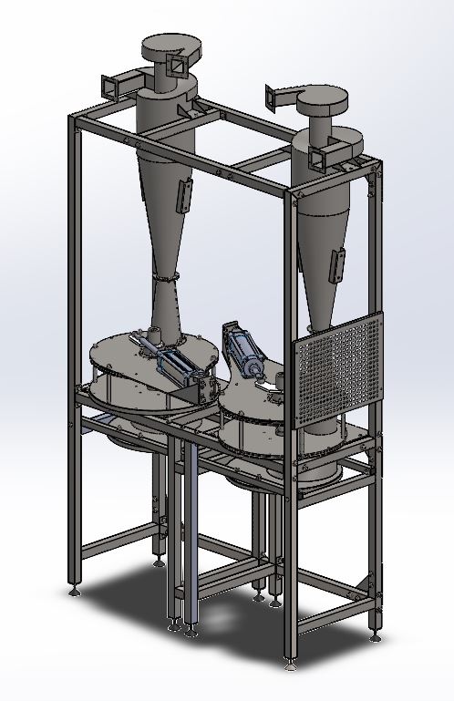 Thiết bị Tách Chân không với hai Cyclone Vacuum separator with two cyclones (Jast for viwe) (CN 265)