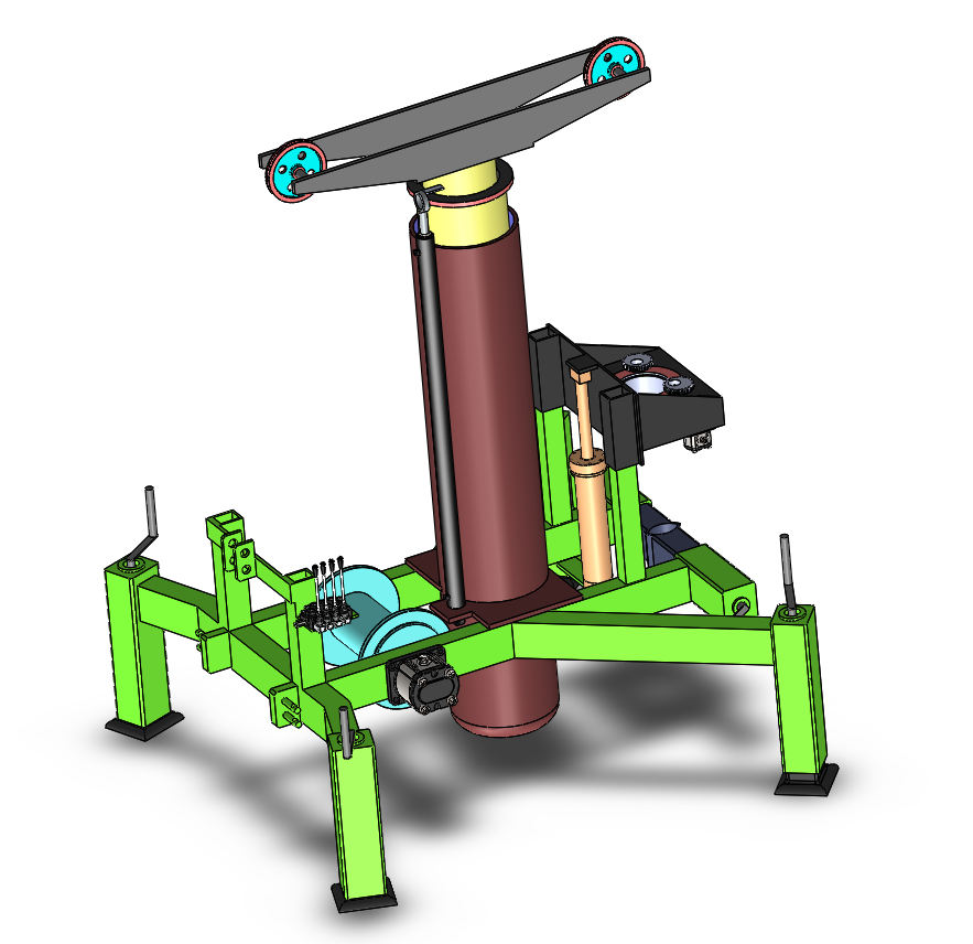 Hệ thống Nâng/Tháo Bơm Giếng Khoan Gắn trên Máy Kéo *(TL 159)