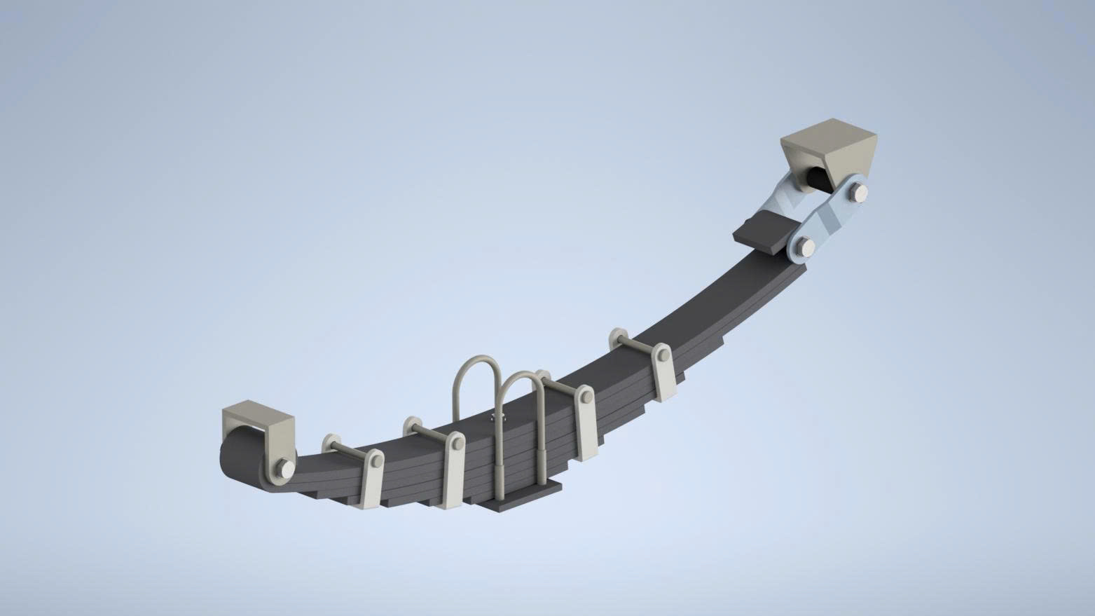 NHÍP LÁ XE TẢI/RƠ MOÓC 35 INCH 7 LÁ (LEAF SPRING - TRUCK TRAILER 35" 7 LAYER) (DC 50)