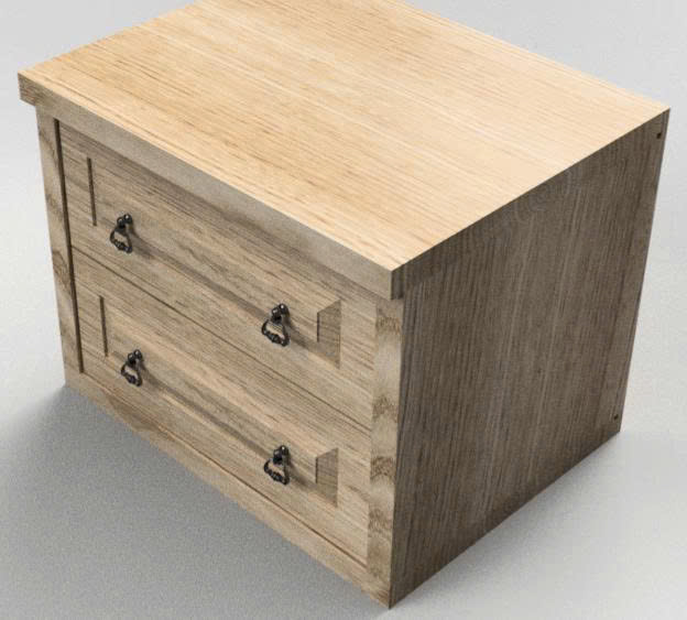 Tủ đầu giường gỗ sồi (DG 53)