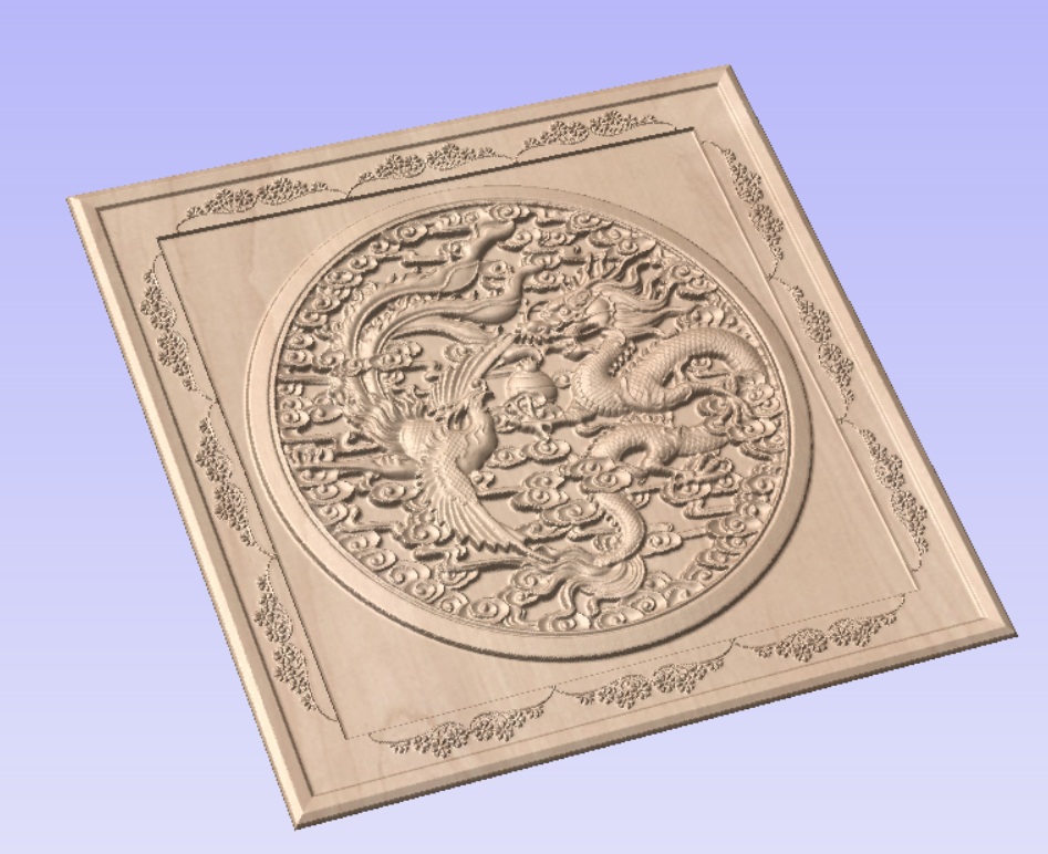 Chạm khắc chim và rồng(DG 90)