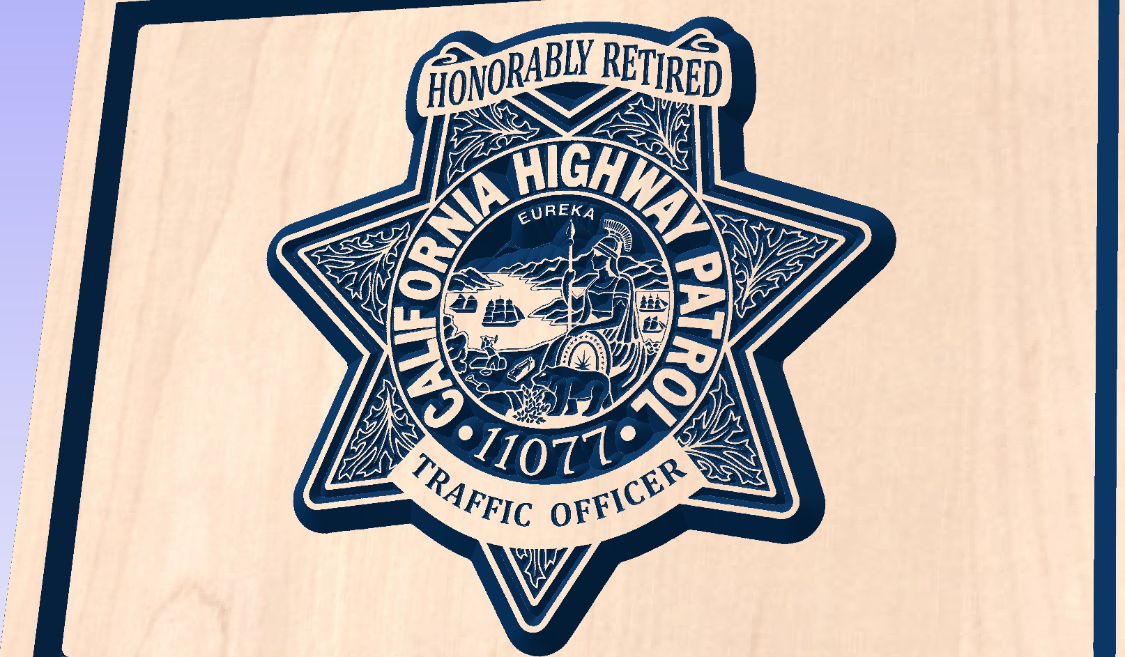 : Khắc CNC kiểu V-Carve trên xốp Cora  (DG 98)