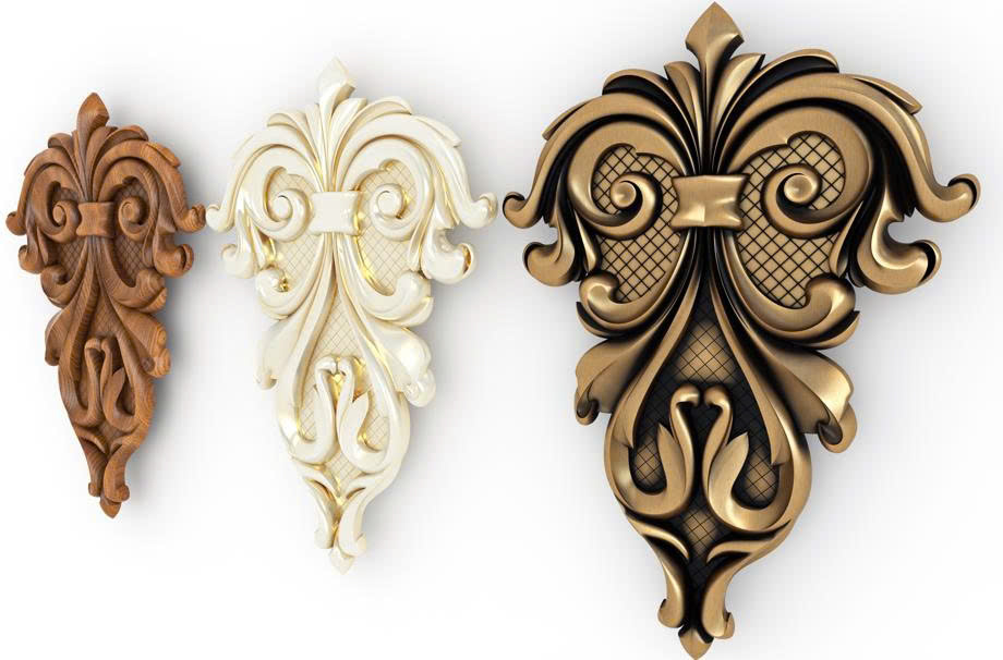 Trang trí chạm khắc dạng dọc 001 (DG 162)