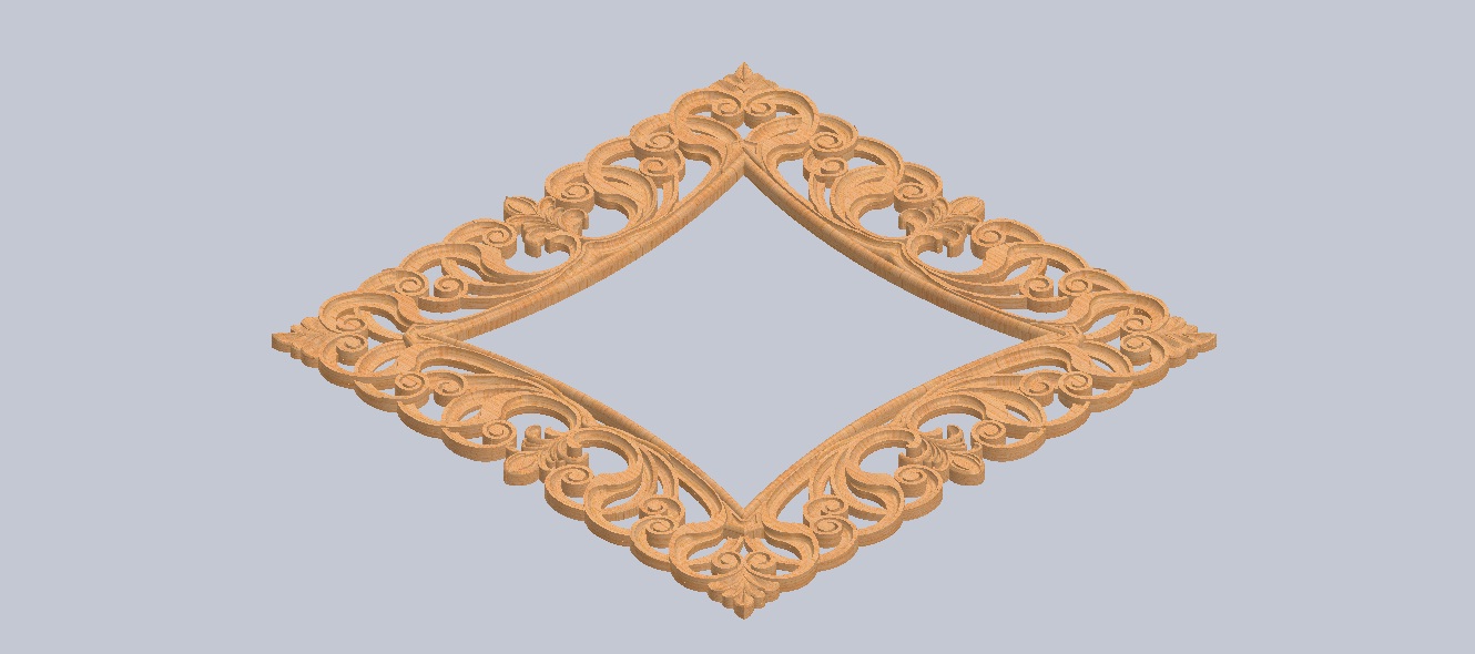 Khung gương chạm khắc gỗ (DG 175)