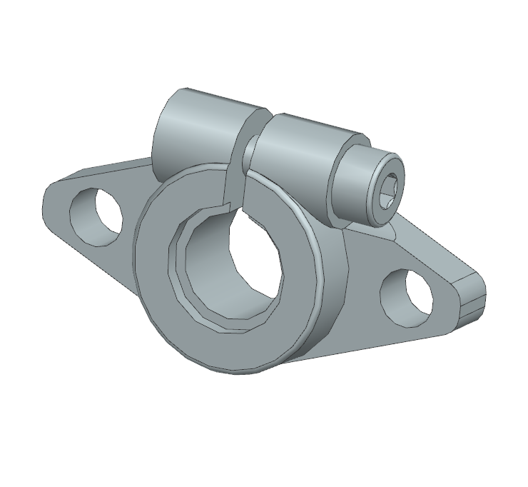 Gối đỡ trục VL Thép (SHFT) Ø8–Ø50 (GĐ 10)
