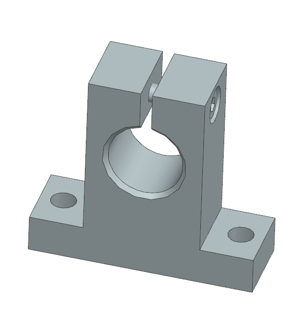 Gối đỡ trục dạng chữ T VL Thép (SHAT) Ø8–Ø30 (GĐ 35)