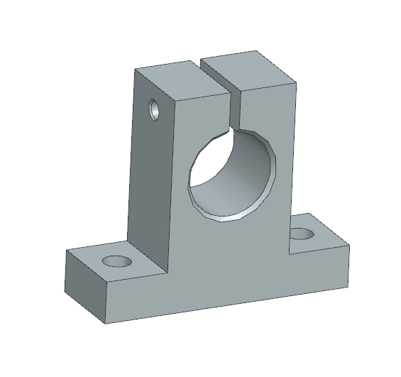 Gối đỡ trục dạng chữ T VL Thép không gỉ (SHASS) Ø8–Ø30 (GĐ 36)