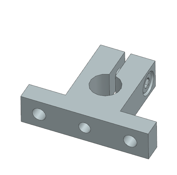 Gối đỡ trục dạng chữ T VL Thép (SHSTMK) Ø8–Ø50 (GĐ 44)