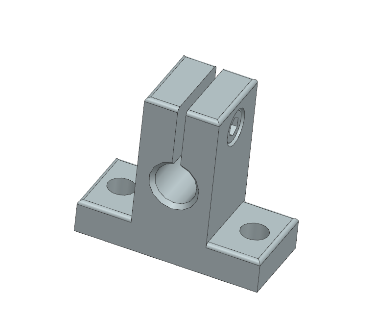 Gối đỡ trục dạng chữ T, VL THÉP (SHATN) Ø10–Ø30 (GĐ 52)